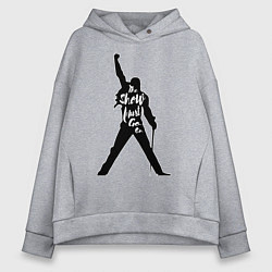 Толстовка оверсайз женская Queen - The Show Must Go On, цвет: меланж