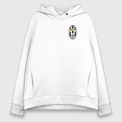 Толстовка оверсайз женская JUVENTUS, цвет: белый
