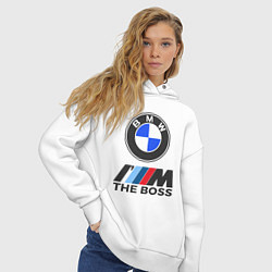 Толстовка оверсайз женская BMW BOSS, цвет: белый — фото 2