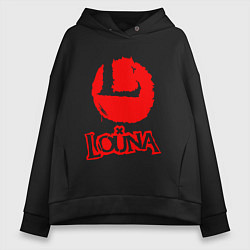 Толстовка оверсайз женская Louna, цвет: черный