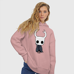 Толстовка оверсайз женская Рыцарь Hollow Knight, цвет: пыльно-розовый — фото 2