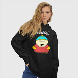 Толстовка оверсайз женская South Park, Эрик Картман, цвет: черный — фото 2