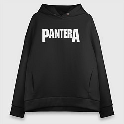 Толстовка оверсайз женская PANTERA, цвет: черный