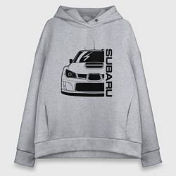 Толстовка оверсайз женская SUBARU Z, цвет: меланж