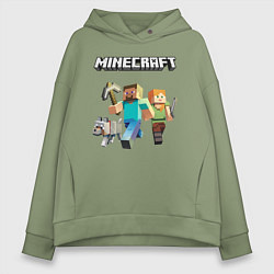 Толстовка оверсайз женская MINECRAFT, цвет: авокадо
