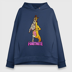 Толстовка оверсайз женская Peely Fortnitemare, цвет: тёмно-синий