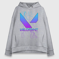 Толстовка оверсайз женская VALORANT, цвет: меланж