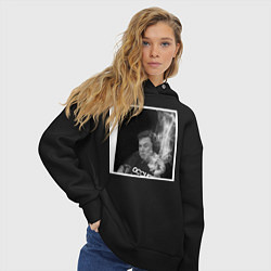 Толстовка оверсайз женская MASK, цвет: черный — фото 2