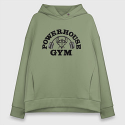 Толстовка оверсайз женская GYM, цвет: авокадо