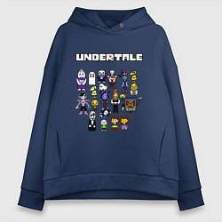 Толстовка оверсайз женская UNDERTALE, цвет: тёмно-синий