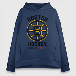 Толстовка оверсайз женская BOSTON BRUINS NHL, цвет: тёмно-синий