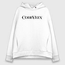 Толстовка оверсайз женская CodeVein Logo Z, цвет: белый