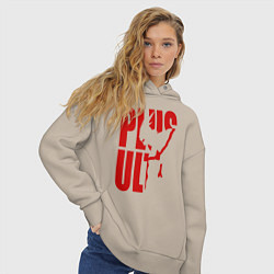 Толстовка оверсайз женская PLUS ULTRA, цвет: миндальный — фото 2