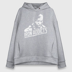 Толстовка оверсайз женская Сити Флетчер Железозависимые, цвет: меланж