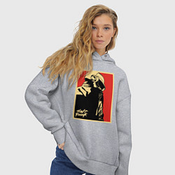 Толстовка оверсайз женская Daft Punk, цвет: меланж — фото 2