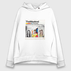 Толстовка оверсайз женская Thursday The Weeknd, цвет: белый