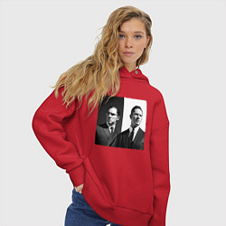 Толстовка оверсайз женская Tom hardy, цвет: красный — фото 2