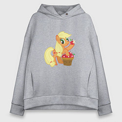 Толстовка оверсайз женская Applejack, цвет: меланж