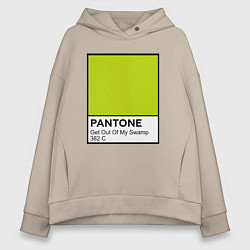 Женское худи оверсайз Shrek: Pantone Color