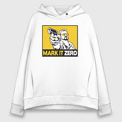 Толстовка оверсайз женская Mark It Zero Большой Лебовски, цвет: белый