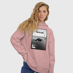 Толстовка оверсайз женская Дон Вито Корлеоне, цвет: пыльно-розовый — фото 2