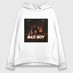 Толстовка оверсайз женская Bad boy, цвет: белый