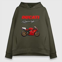 Женское худи оверсайз DUCATI ДУКАТИ MOTOSPORT