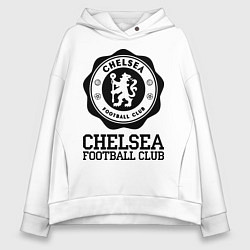 Толстовка оверсайз женская Chelsea FC: Emblem, цвет: белый