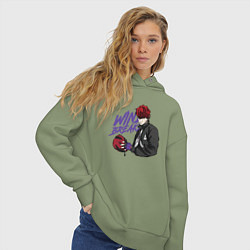 Толстовка оверсайз женская Vinny Hong, цвет: авокадо — фото 2