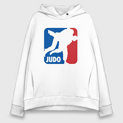 Толстовка оверсайз женская Judo - Sport, цвет: белый