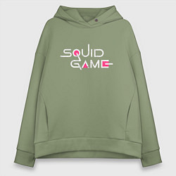 Женское худи оверсайз Squid Game name
