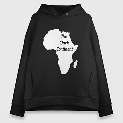 Толстовка оверсайз женская The Dark Continent Африка, цвет: черный