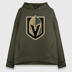 Толстовка оверсайз женская Vegas Golden Knights , Вегас Голден Найтс, цвет: хаки
