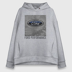 Толстовка оверсайз женская Ford Performance, цвет: меланж