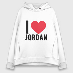 Женское худи оверсайз I Love Jordan