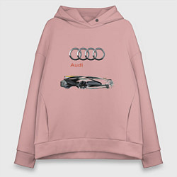 Толстовка оверсайз женская Audi Concept Sketch, цвет: пыльно-розовый