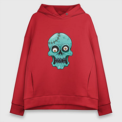 Женское худи оверсайз Zombie Skull