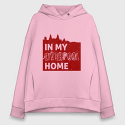 Толстовка оверсайз женская Home - Liverpool, цвет: светло-розовый