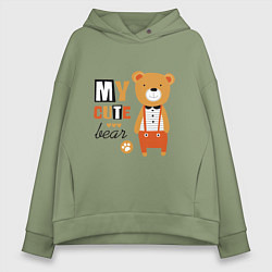 Женское худи оверсайз МОЙ МИЛЫЙ МИШКА MY CUTE BEAR