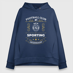 Женское худи оверсайз Sporting: Football Club Number 1