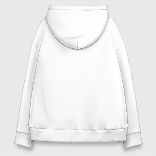 Женское худи оверсайз Стелларис Вертикальное лого / Белый – фото 2