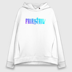 Толстовка оверсайз женская FAIRY TAIL NEON, цвет: белый