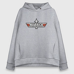 Толстовка оверсайз женская Лучший летчик, цвет: меланж