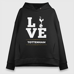 Толстовка оверсайз женская Tottenham Love Classic, цвет: черный