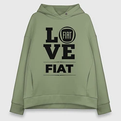 Толстовка оверсайз женская Fiat Love Classic, цвет: авокадо