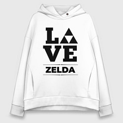 Толстовка оверсайз женская Zelda Love Classic, цвет: белый