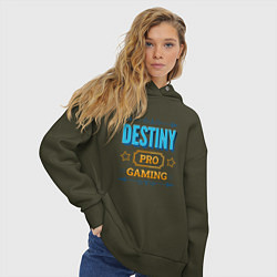 Толстовка оверсайз женская Игра Destiny PRO Gaming, цвет: хаки — фото 2