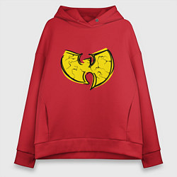 Толстовка оверсайз женская Style Wu-Tang, цвет: красный
