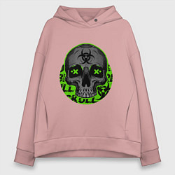 Женское худи оверсайз SKULL TOXIC