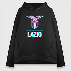 Женское худи оверсайз Lazio FC в стиле glitch